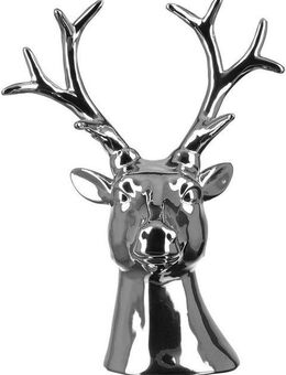 Fink Weihnachtsfigur Hirschkopf, REMO (1 St), Tierfigur, Weihnachtsdeko aus Keramik, Höhe ca. 25 cm