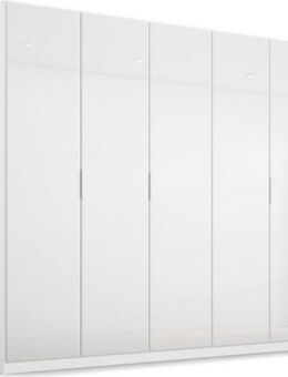 rauch Drehtürenschrank Kleiderschrank Schrank Garderobe KOLUNA mit hochwertiger Glasfront inkl. 2 Innenschubladen sowie extra Einlegeböden MADE IN GERMANY