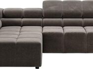 INOSIGN Ecksofa Ancona, incl. Kopfteilverstellung + 3 Zierkissen, L-Form, bequem, wahlweise motorische Sitztiefenverstellung, B/T(H: 249/215/70 cm