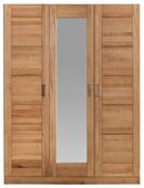 Kleiderschrank 3trg. mit Spiegel Thomas 3S Kernbuche massiv geölt in 32278