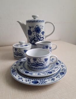 Kaffee- und Speiseservice Kahla Porzellan Zwiebelmuster - Gera