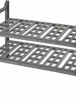 WENKO Küchenregal Modell Flexi, ausziehbares Unterschrankregal für die Küche, mit Siphon-Aussparungen