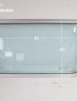 Wohnwagenfenster Planet PPB-RX D633 ca 80 x 40 BADFENSTER (Lagerware -> Neue Ware mit Lagerspuren) Fendt / Tabbert (blau getönt) - Schotten Zentrum