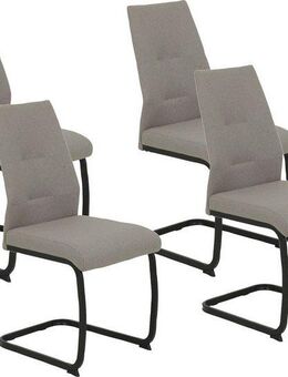 HELA Freischwinger Ariana, Esszimmerstuhl (Set, 4 St), Zertifizierter "Waterfree" Stoff - sehr Robust, 140 kg belastbar