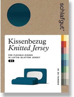 Schlafgut Kissenbezug Pure flexibler Kissenbezug für Nackenstützkissen, (1 Stück), Bio-Baumwolle mit Elasthan, mit Gummizug, bügelfrei