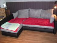 Schlafcouch Bettsofa Schlafsofa mit Bettkasten 2,35x1,70 m grau, gebraucht - Haßloch