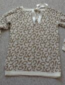 Damenbekleidung - Vintage - Pullover, Strickpullover, mit Schleife, Leo, ca. Gr. S bzw. ca.Gr. 36, Marke: Nobis in 22523