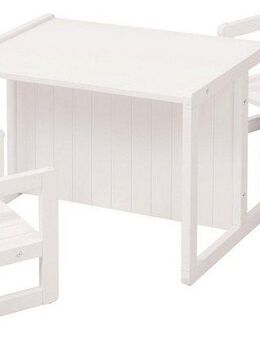 roba® Kindersitzgruppe 3in 1, weiß, als Wendehocker mit 3 verschiedenen Höhen verwendbar