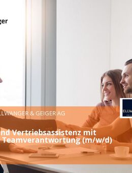 Kunden- und Vertriebsassistenz mit fachlicher Teamverantwortung (m/w/d) in Vollzeit - Stuttgart