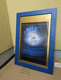 Futuristisches Bild mit Blauem Rahmen. - Fulda