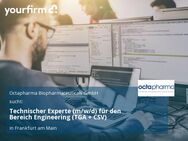 Technischer Experte (m/w/d) für den Bereich Engineering (TGA + CSV) - Frankfurt (Main)