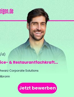 Service- & Restaurantfachkraft - Restaurant Cäcilie (m/w/d) - Heilbronn
