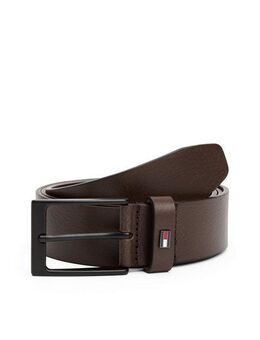 Tommy Hilfiger Ledergürtel LAYTON 3.5 Metallpatch, Einfachdornschließe