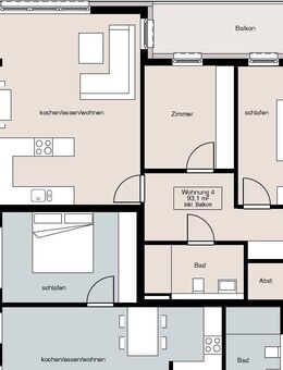 Moderne 3-Zimmer Etagenwohnung in Schlitz (Wohnung 1.4) - Schlitz