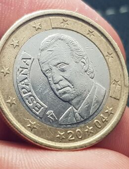 1 Euro Münze aus Spanien Jahrgang 2004 mit König Juan Carlos Sammlerstück - Stolberg (Rheinland, Kupferstadt)