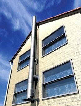 Zitec Schornstein Außenwandkamin DW, Wandabstand bis 48,2cm, Ø 150 mm, Set