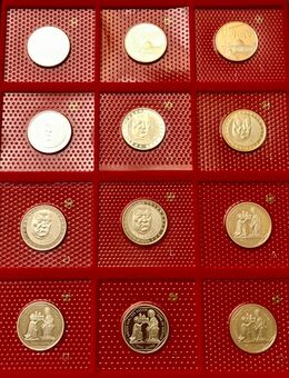 10 Mark Münzen 1998 - 2001 in Spiegelglanz, 925/1000 Feinsilber - Mannheim