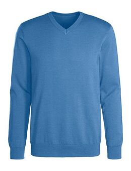 H.I.S Strickpullover mit V-Ausschnitt, Pullover aus Feinstrick, Baumwollmischung