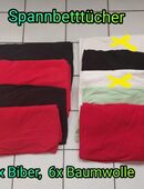 Spannbetttuch, Bettlaken, 7 Stück, 4 Bilder in 34376