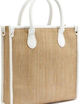 Vivance Shopper Strandtasche, Schultertasche, Korbtasche, Tragetasche, Badetasche, Bast-Optik VEGAN