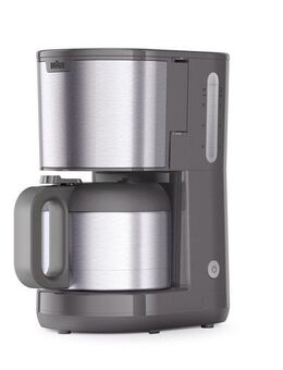Braun Filterkaffeemaschine PurShine KF1505GY, 1,2l Kaffeekanne, Papierfilter, Thermokanne