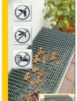SCHELLENBERG Lichtschachtabdeckung aus Fiberglasgewebe inkl. Befestigungsmaterial, ohne Rahmen, (Set, 1-St), Lichtschacht zur Kellerschachtabdeckung, 50 x 125 cm, anthrazit