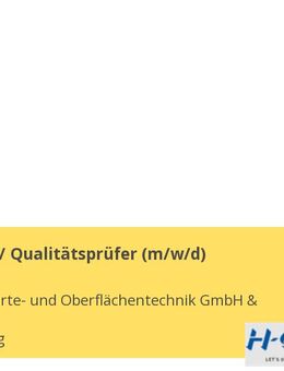 Werkstoff- / Qualitätsprüfer (m/w/d) - Nürnberg