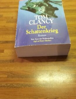 TOM CLANCY - Der Schattenkrieg. Broschierte Ausgabe v. 1989, Goldmann Verlag. - Rosenheim