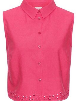 LASCANA Blusentop mit Häkelapplikation, Leinenbluse, Sommertop, casual