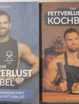 Die Fettverlust Fibel + Die Fettverlust Fibel Kochbuch, Sjard Roscher, neuwertig - München
