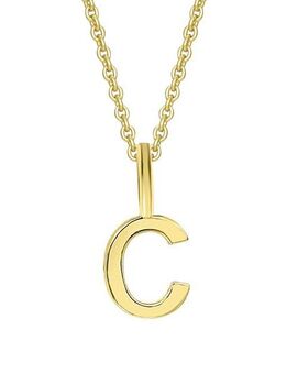 ONE ELEMENT Kettenanhänger Buchstabe C Buchstaben Anhänger aus 333 Gelbgold, Buchstabenanhänger – ein persönliches Geschenk mit Bedeutung