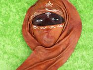 Tunesische Ledermaske / Souvenir / Wandbehang / hängende Maske / handbemalt - Zeuthen