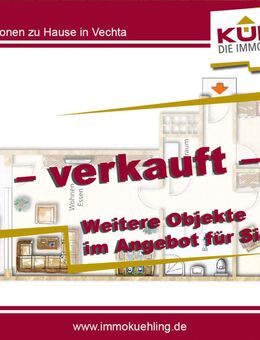 Großteilig modernisierte 2-Zimmerwohnung in ruhiger Sackgasssenlage! - Vechta