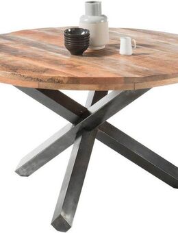 Stolkom Sp.z.o.o. Esstisch Ace, rund, Esstisch in Massivholz Mango