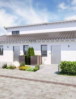 Doppelhaushälfte: 141 m² Wohnfläche auf 300 m² Grundstück - Nachhaltiges Wohnen in moderner Fertigbauweise mit Garten - Bad Abbach