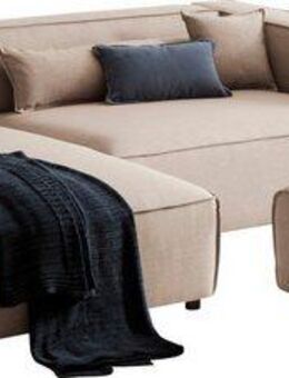 LeGer Home by Lena Gercke Ecksofa PIARA XXL, L-Form, Schlaffunktion, Cord, Leinenoptik o. Strukturstoff, Hocker stellbar zum Schlafsofa (Krokodilverbinder), tiefe Sitzfläche