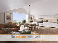 großzügige 3 Zimmer Neubau Dachgeschoss Wohnung mit Balkon nach Westen - Bruckmühl