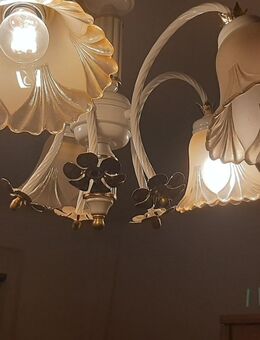 Wohnzimmerlampe Decke gold weiß - Döbeln