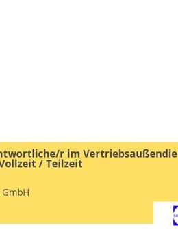 Marktverantwortliche/r im Vertriebsaußendienst (m/w/d) in Vollzeit / Teilzeit - Hannover Mitte