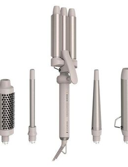 Remington Haarstyler Trendology 5-in-1 Multistyler(CI41MS5), Keramik-Beschichtung, 5 auswechselbare Aufsätze, 5 digitale Heizstufen, Auto Memory Funktion