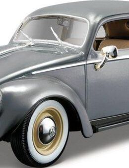 Bburago Sammlerauto Volkswagen Käfer (1955), grau, Maßstab 1:18