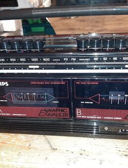 Vintage Philips Tandem Boombox Radio Kassettenrekorder - Kassel