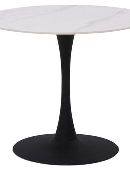 HELA Bistrotisch PAOLA Esstisch rund, 90 cm, robuste Steinplatte, verschiedene Steinfarben, Pflegeleicht