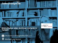 Bibliothekar oder Archivar (m/w/d) in Teilzeit - Marbach (Neckar)