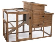 TIAKI Hühnerstall Ranch aus Holz (optional erweiterbar) - Hühnerstall: L 156 x B 79,5 x H 116,3 cm (2 Pakete*)