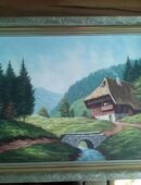 Altes Gemälde Haus im Schwarzwald in 58091