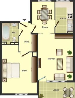 Heimwerker Wohnung im Erdgeschoss mit neuem Duschbad - Monheim (Rhein)