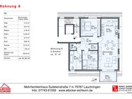 3 Zi. OG mit Balkon ca.91 m² - Wohnung 8 - Sudetenstr. 7, 79787 Lauchringen - Neubau - Lauchringen