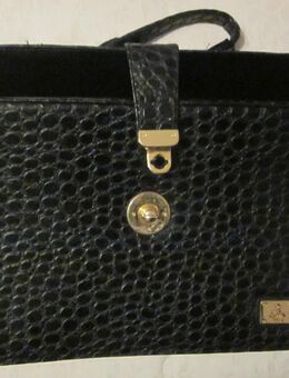 Aktentasche, schwarz/goldfarben mit Muster, "R.D.", nur 3x getragen - München