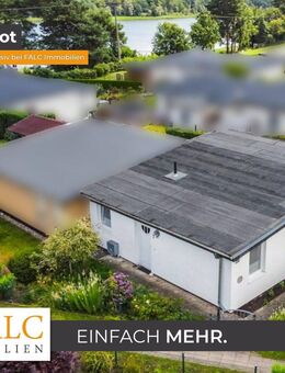 Reihenendbungalow mit Wintergarten und Bootsanleger - idyllisches Wohnen in der Seesiedlung - Zurow